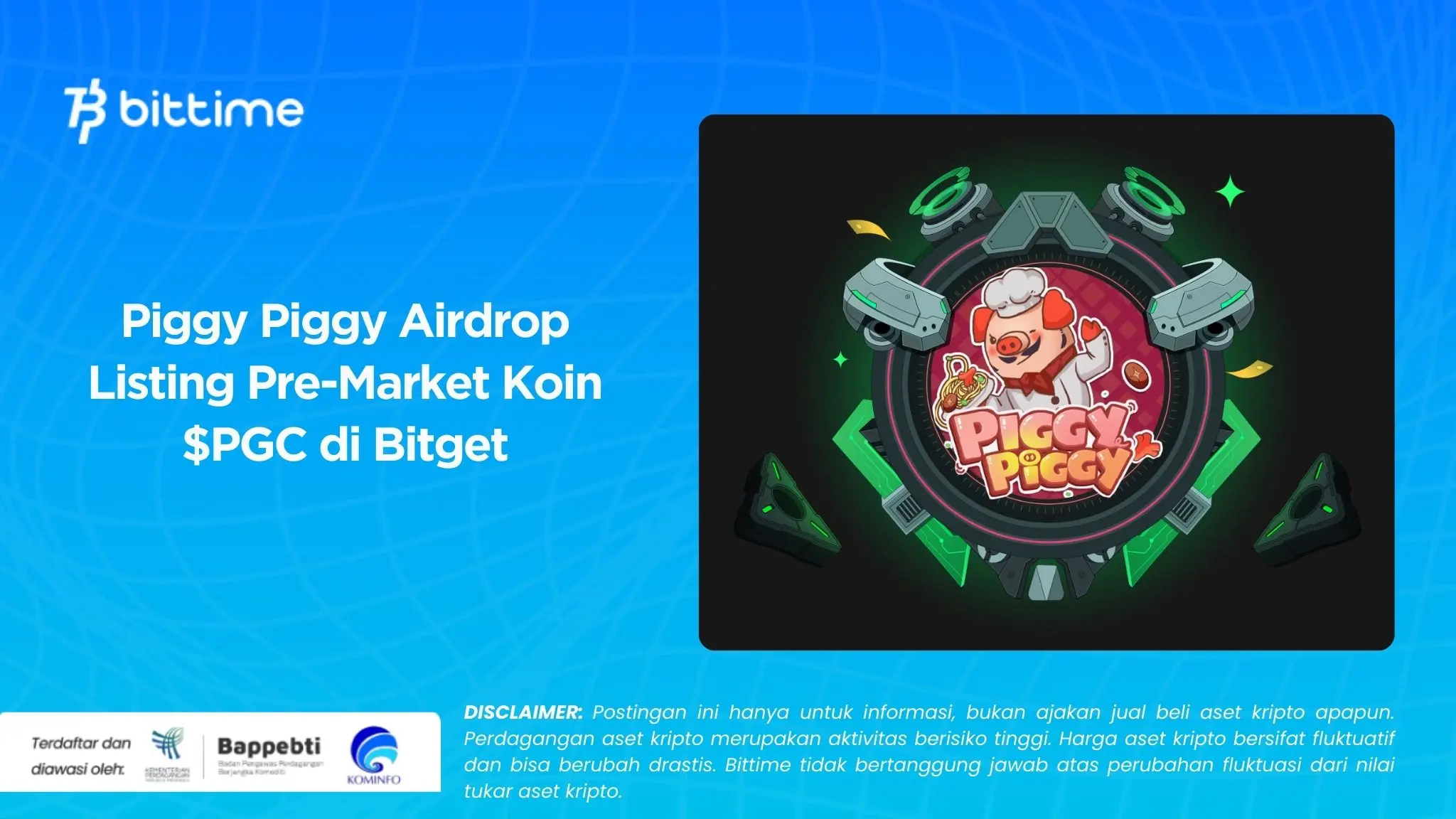Piggy Piggy Airdrop Listing Pre-Market Koin $PGC di Bitget