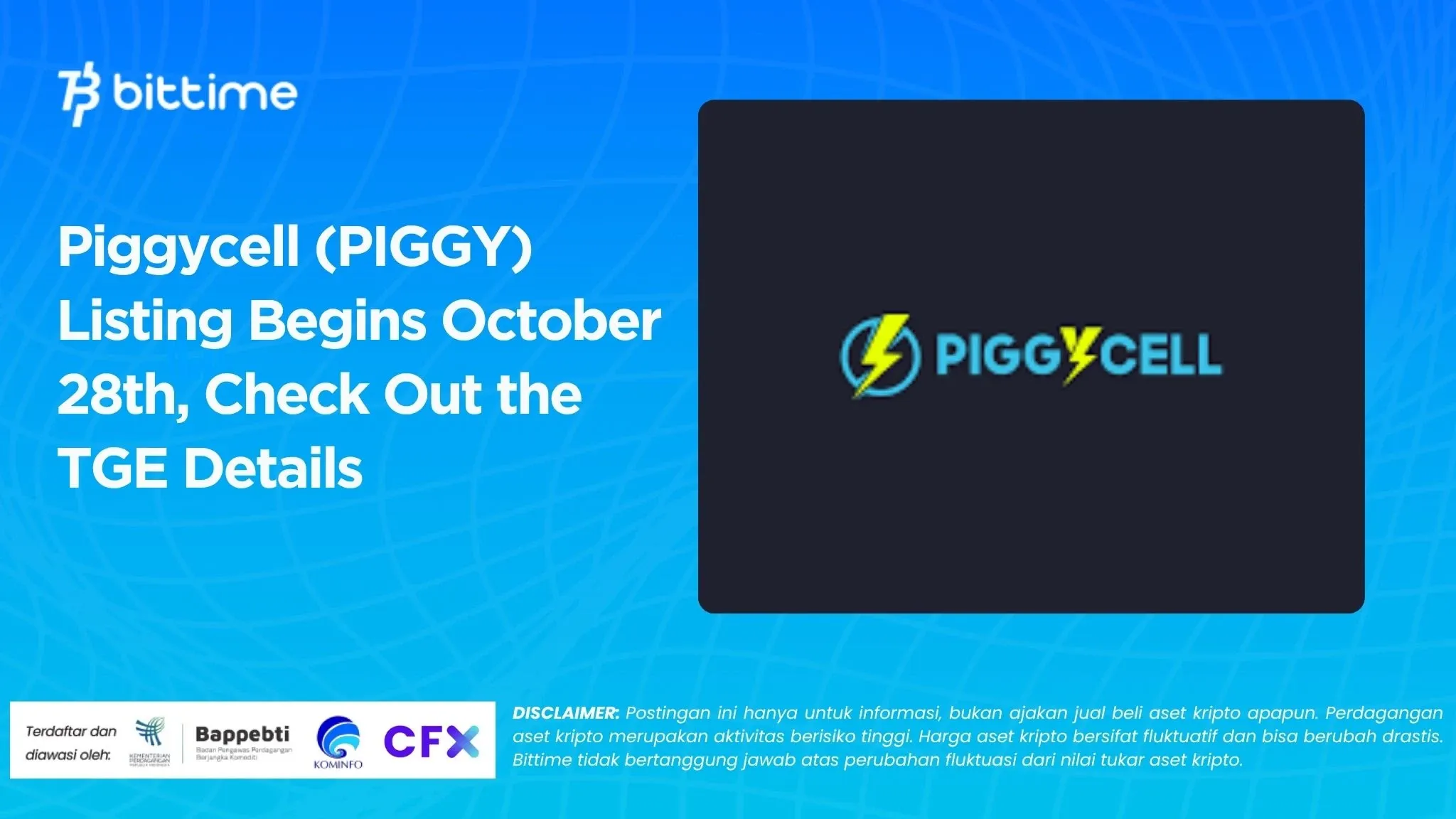 Piggycell (PIGGY) Listing Begins October 28th, Check Out the TGE Details.webp
