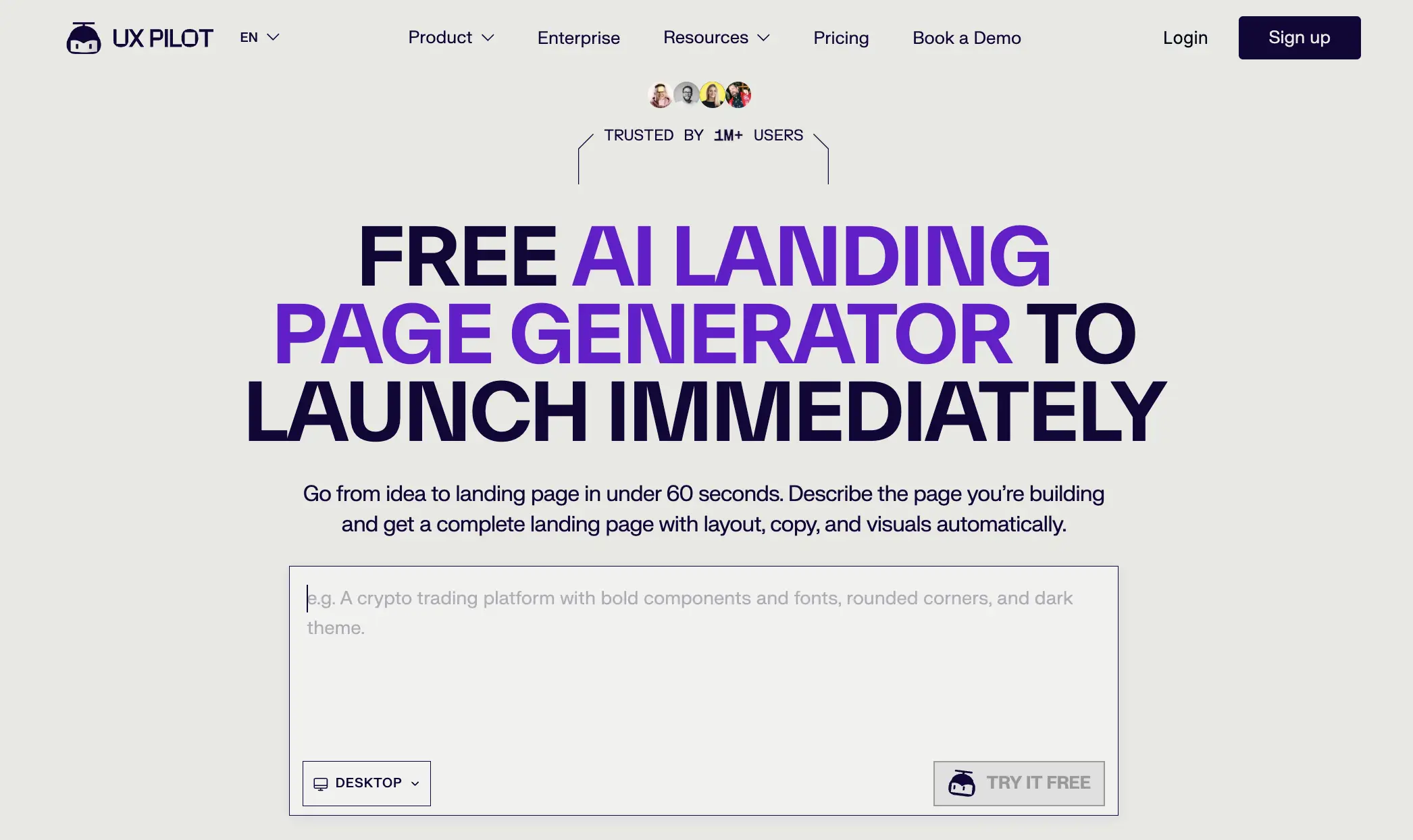 Pilihan AI Landing Page Generator untuk Membuat Website - ux pilot.webp