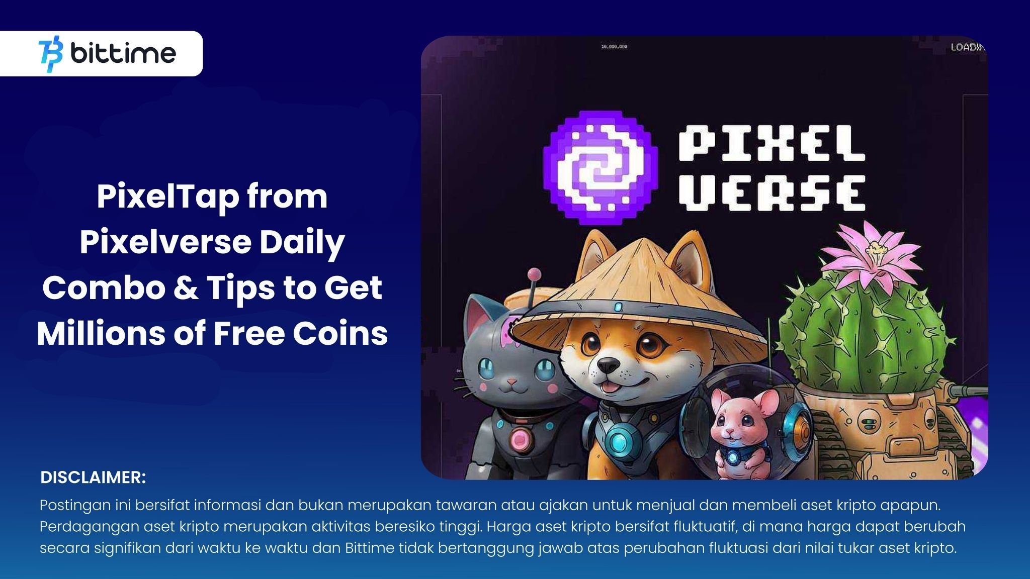 PixelTap from Pixelverse Daily Combo & Tips to Get Millions of Free Coins