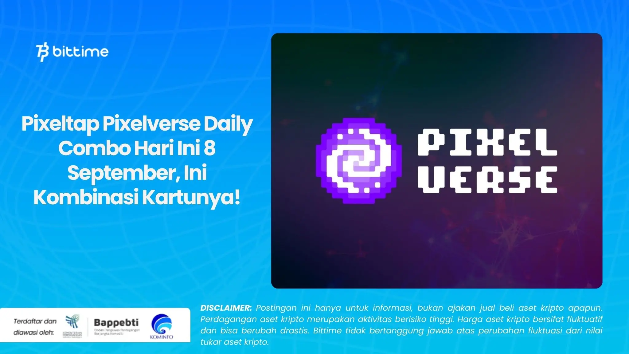 Pixeltap Pixelverse Daily Combo Hari Ini 8 September, Ini Kombinasi Kartunya!.webp