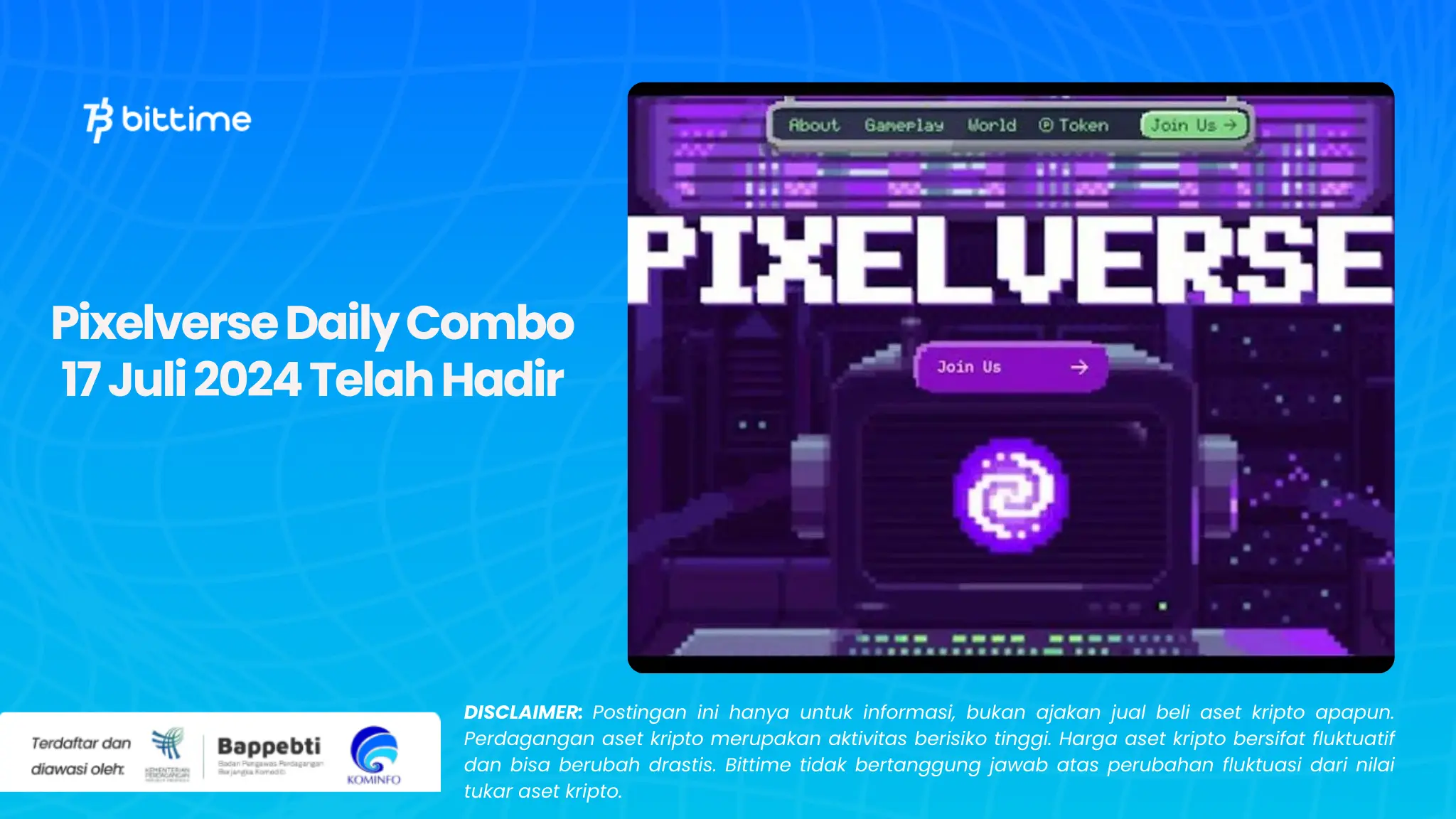 Pixelverse Daily Combo 17 Juli 2024 Telah Hadir