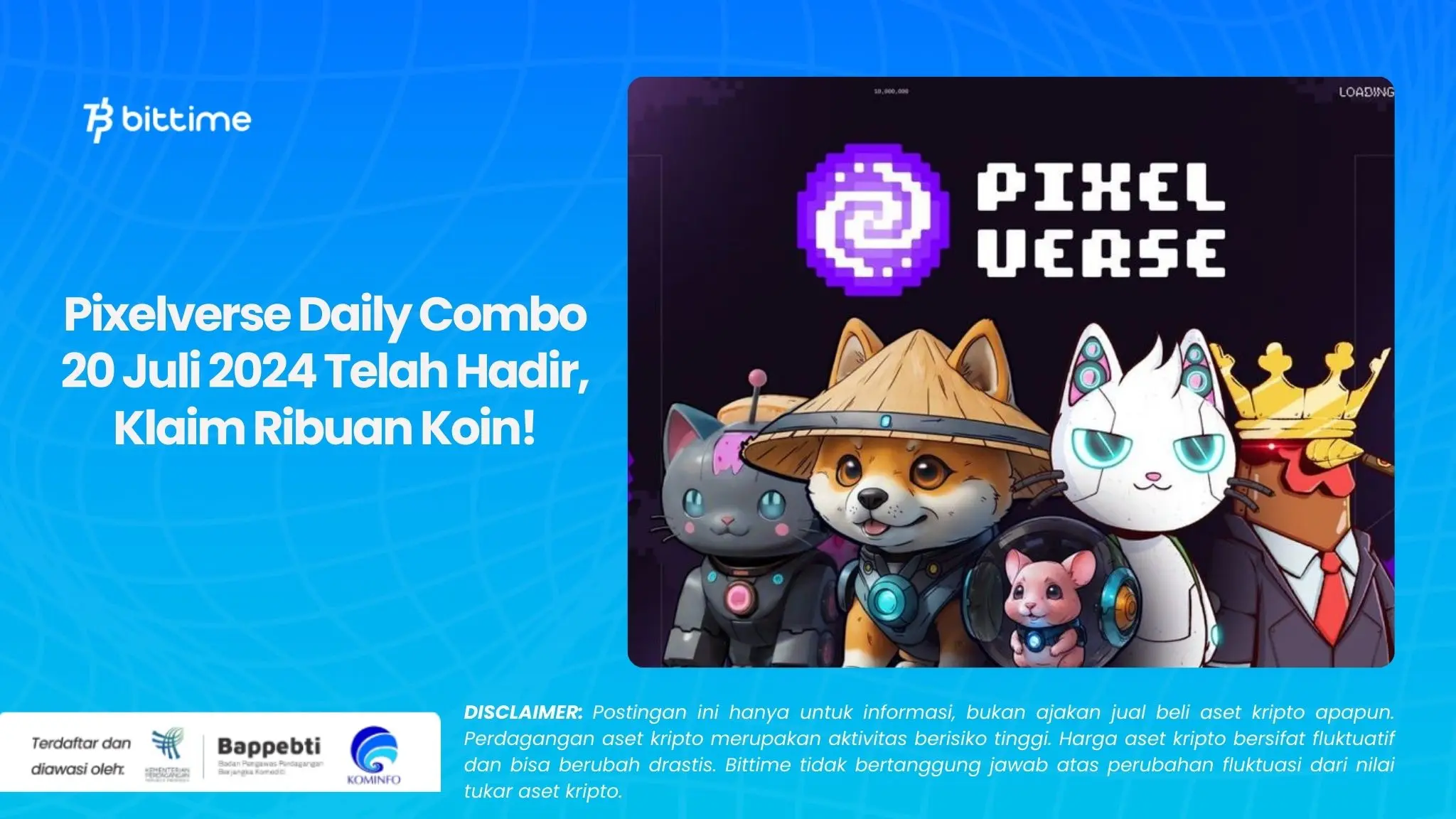 Pixelverse Daily Combo 20 Juli 2024 Telah Hadir, Klaim Ribuan Koin!.webp