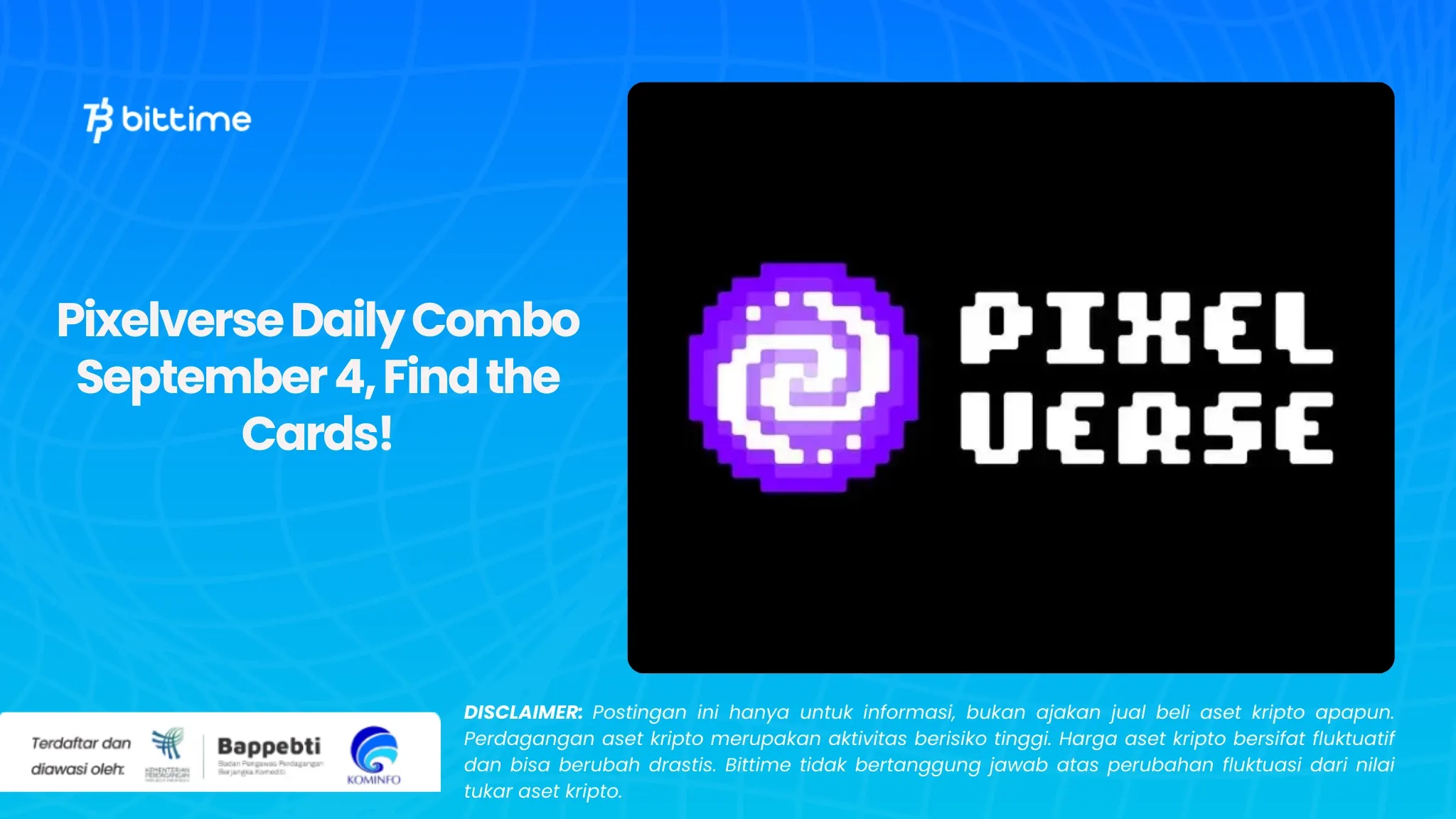 Pixelverse Daily Combo 4 September, Temukan Kartunya!