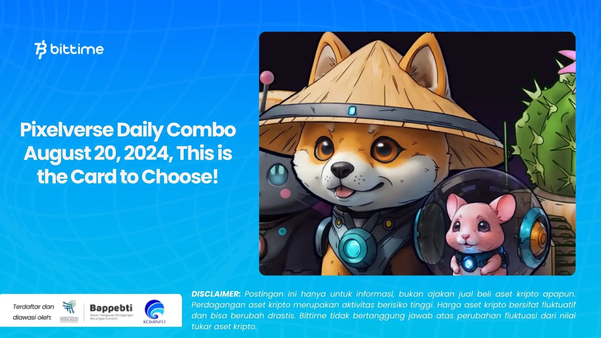Pixelverse Daily Combo August 20, 2024, This is the Card to Choose!