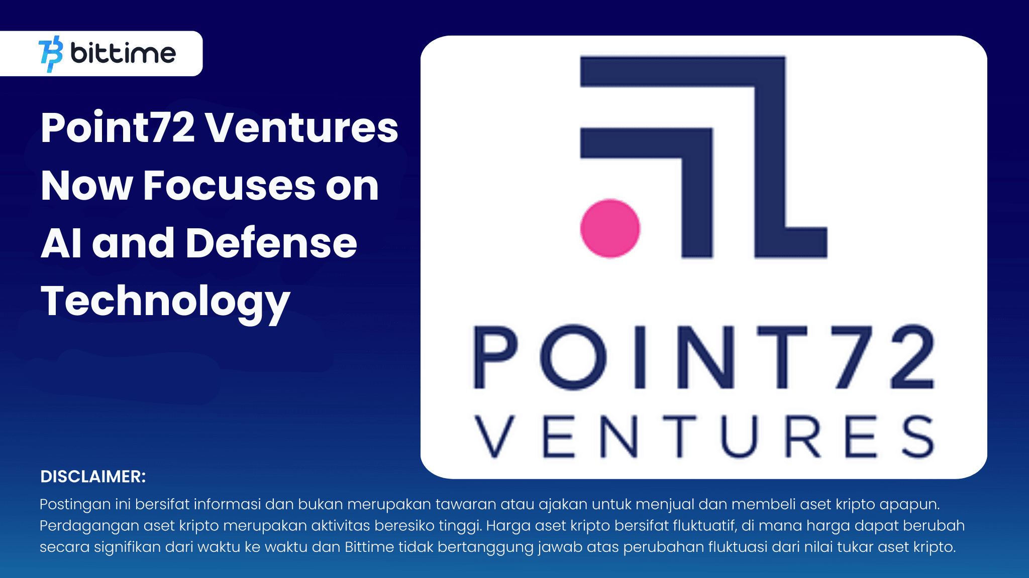 Point72 Ventures Kini Fokus ke AI dan Teknologi Pertahanan - Bittime