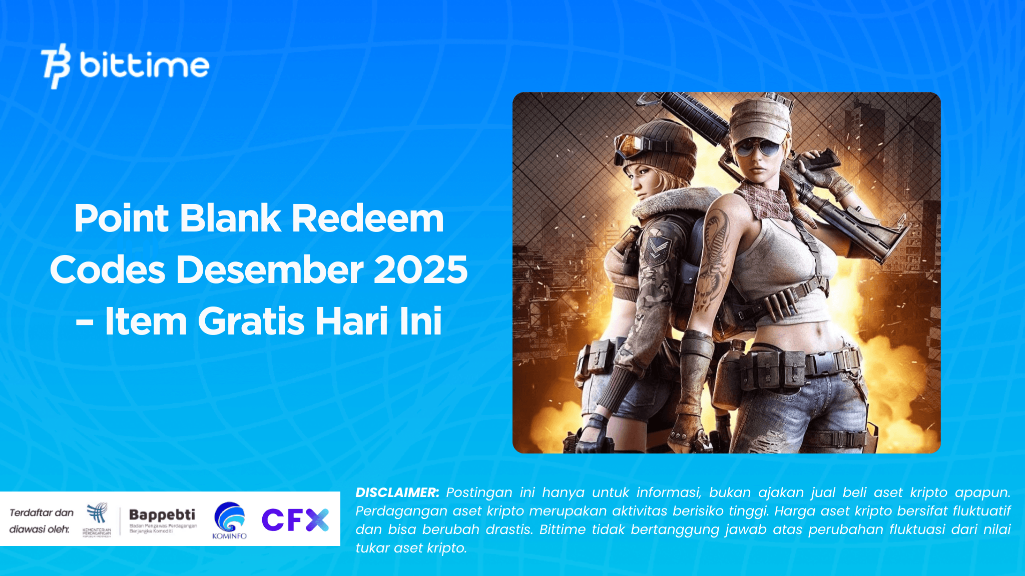 Point Blank Redeem Codes Desember 2025 – Item Gratis Hari Ini