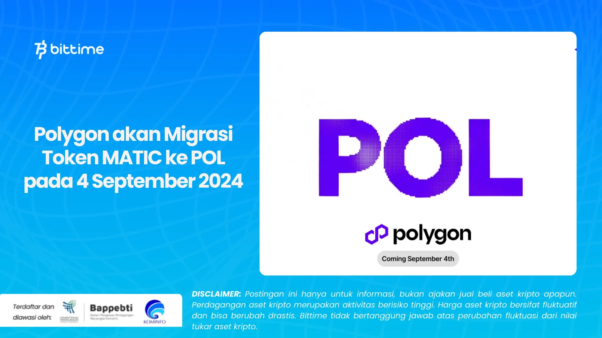 Polygon akan Migrasi Token MATIC ke POL