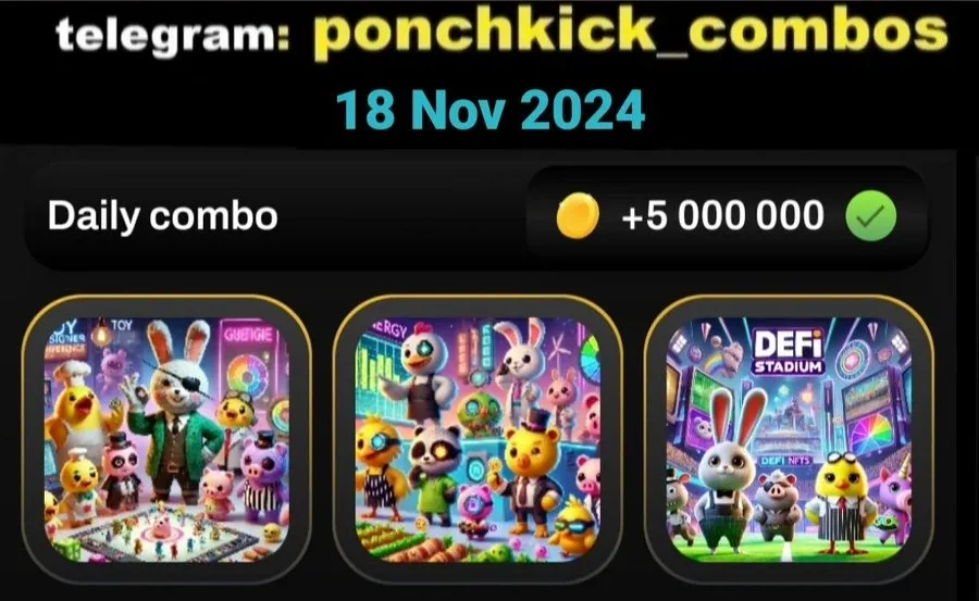 Pengumuman Snapshot Airdrop Ponchiqs Ini Kunci Ponchkick Daily Combo 18 November