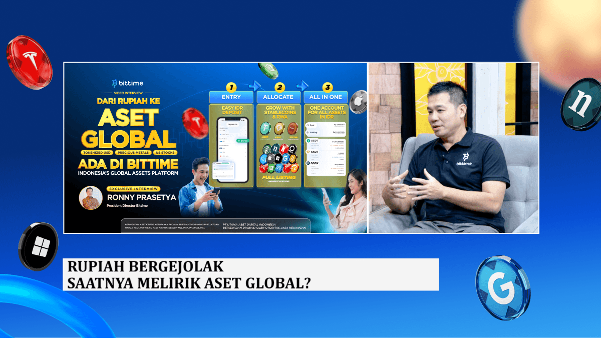 Saatnya Lirik Aset Global? Investor Kini Bisa Akses Tokenisasi Aset Global Mulai Rp10.000 di Bittime