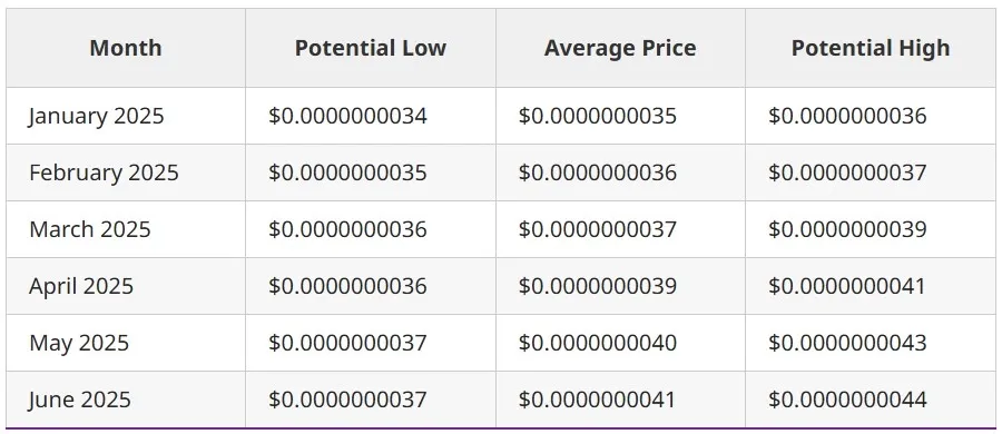 Prediksi Harga BABYDOGE 2025