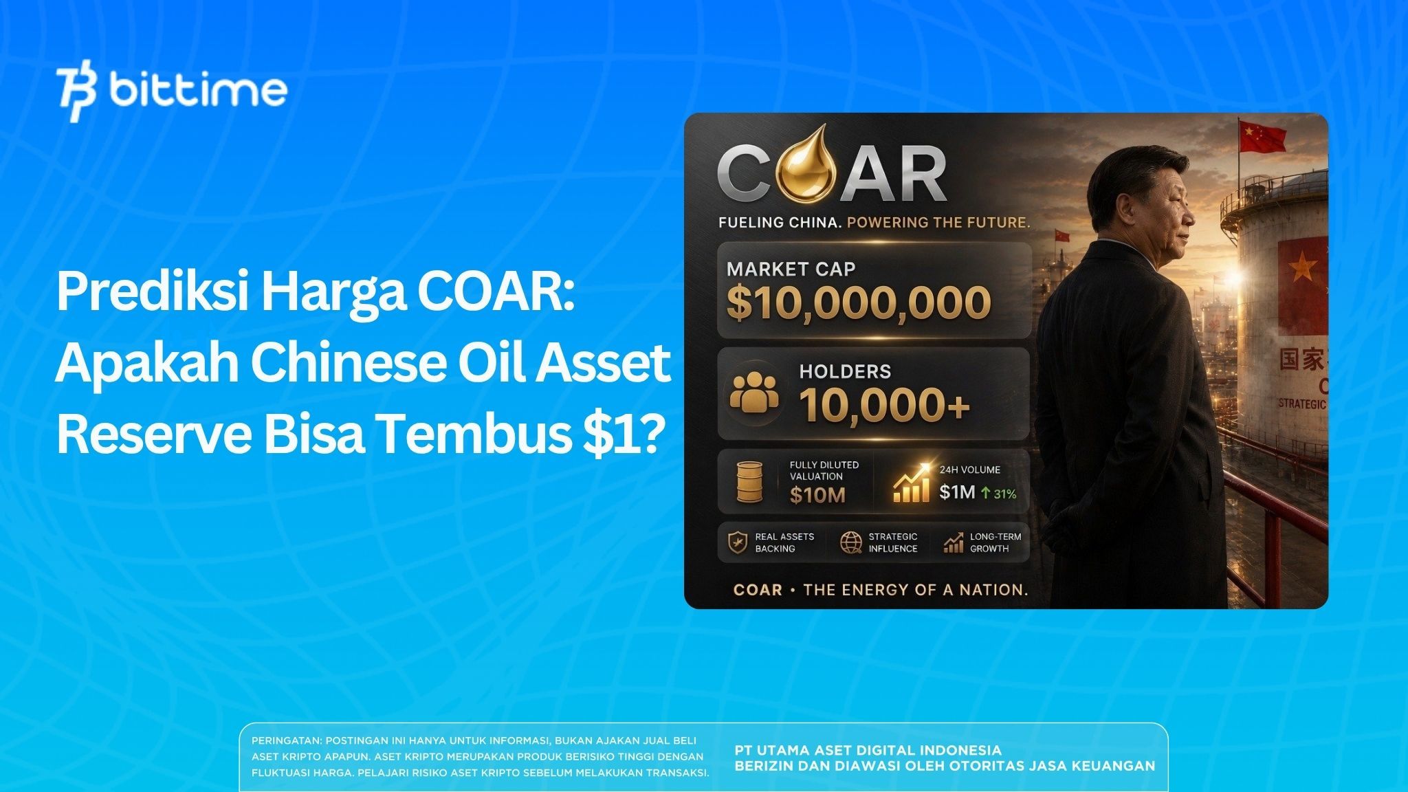 Prediksi Harga Chinese Oil Asset Reserve (COAR): Apakah COAR Bisa Tembus $1?