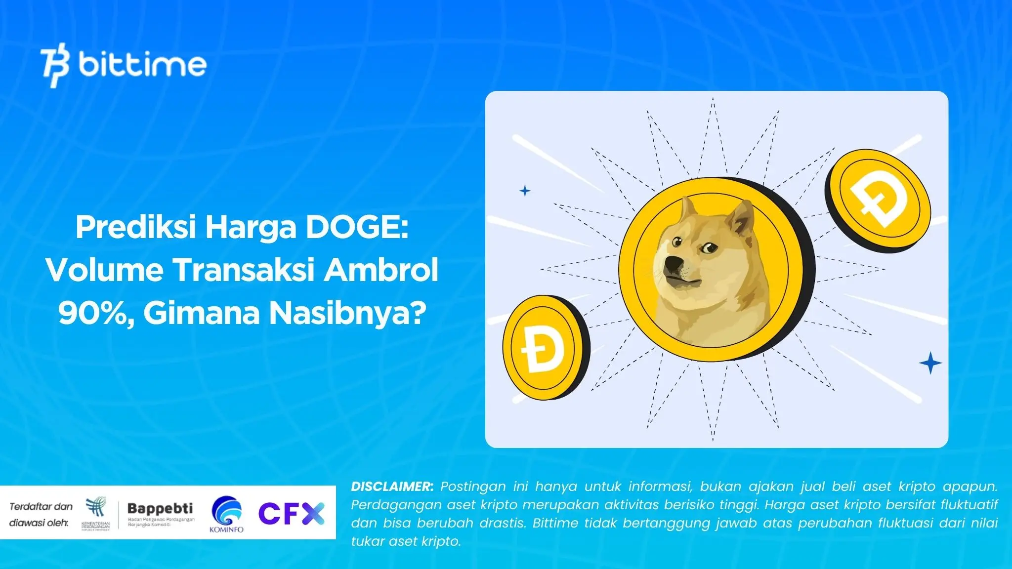 Prediksi Harga DOGE: Volume Transaksi Ambrol 90%, Gimana Nasibnya?