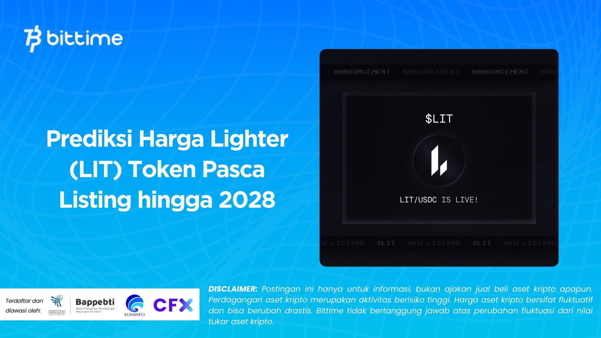 Prediksi Harga Lighter (LIT) Token Pasca Listing hingga 2028