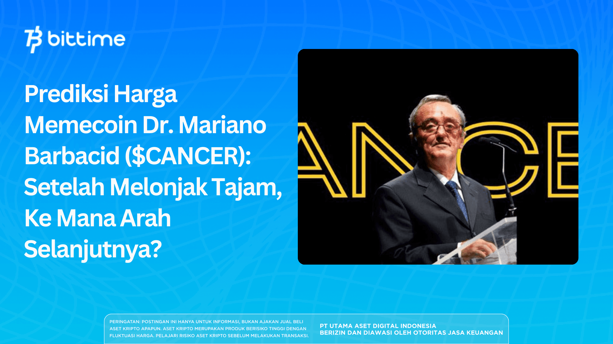 Prediksi Harga Memecoin Dr. Mariano Barbacid ($CANCER): Setelah Melonjak Tajam, Ke Mana Arah Selanjutnya?