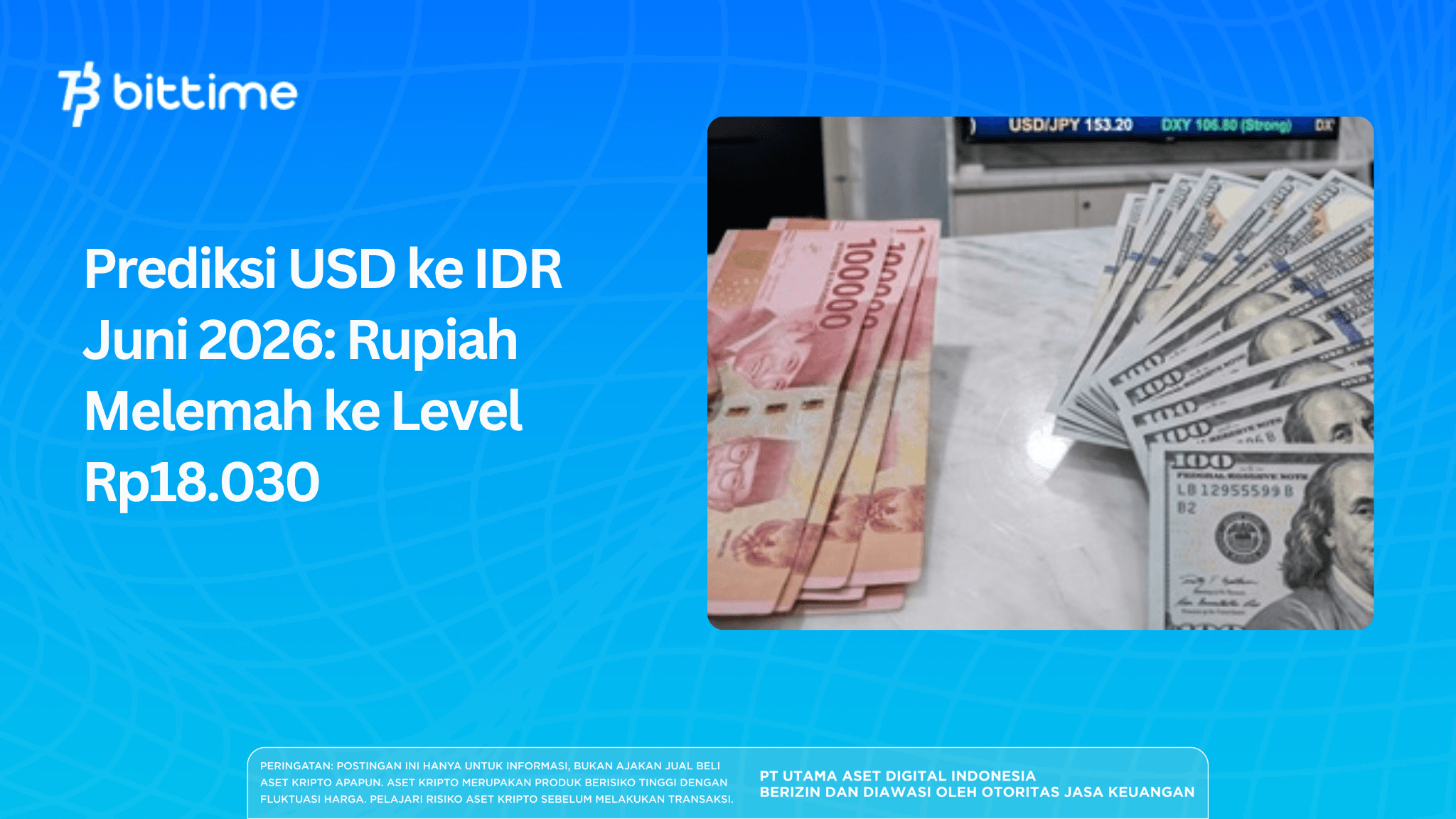 USD to IDR Forecast June 2026: Rupiah Could Weaken Toward Rp18,030