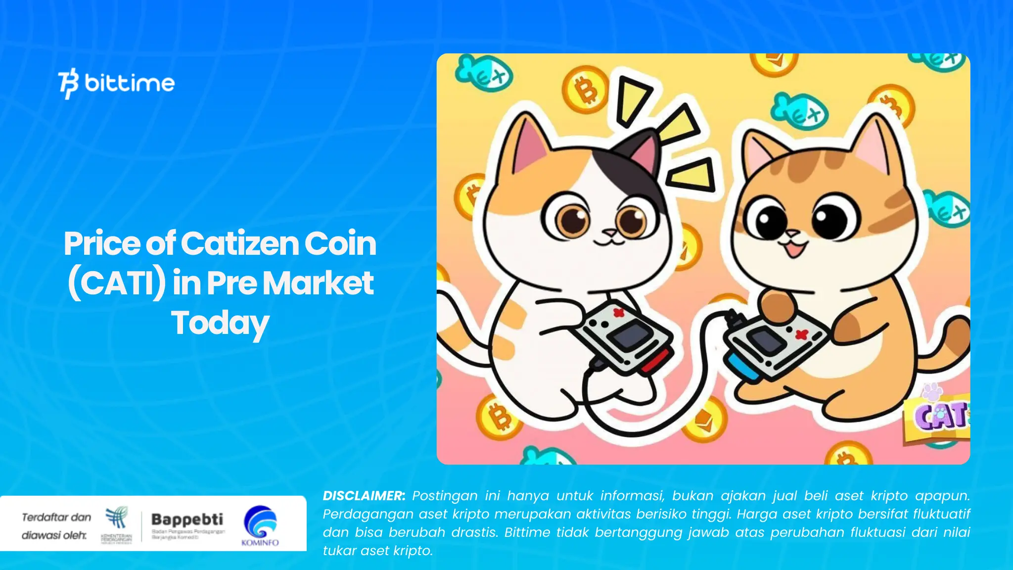 Price of Catizen Coin (CATI) in Pre Market Today.webp