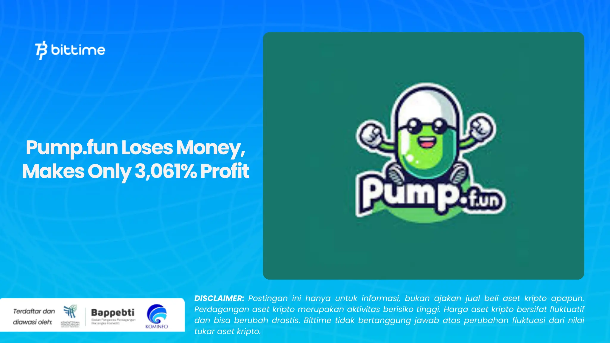 Pump.fun Loses Money, Makes Only 3,061% Profit