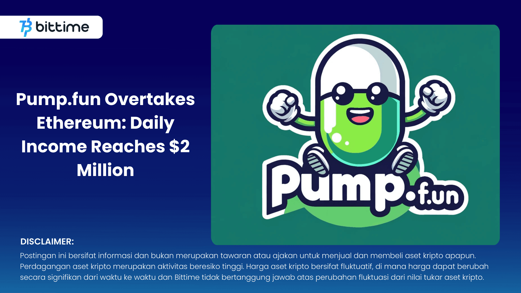 Pump.fun Overtakes Ethereum: Daily Income Reaches $2 Million