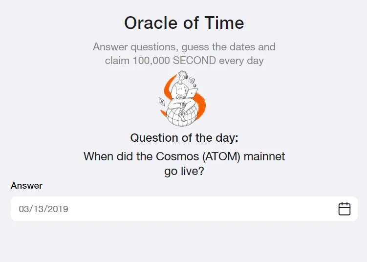 Question of the Day Oracle of Time Farm 11 Desember 2024