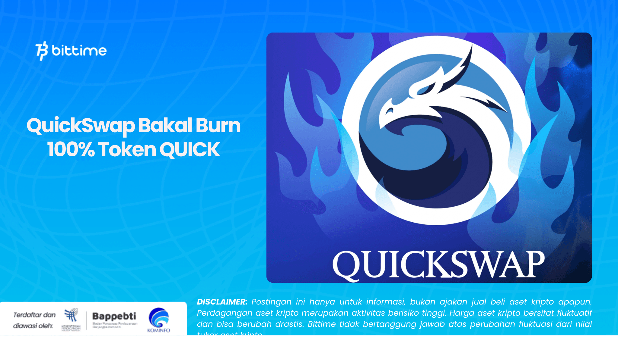 QuickSwap Bakal Burn 100% Token QUICK.png