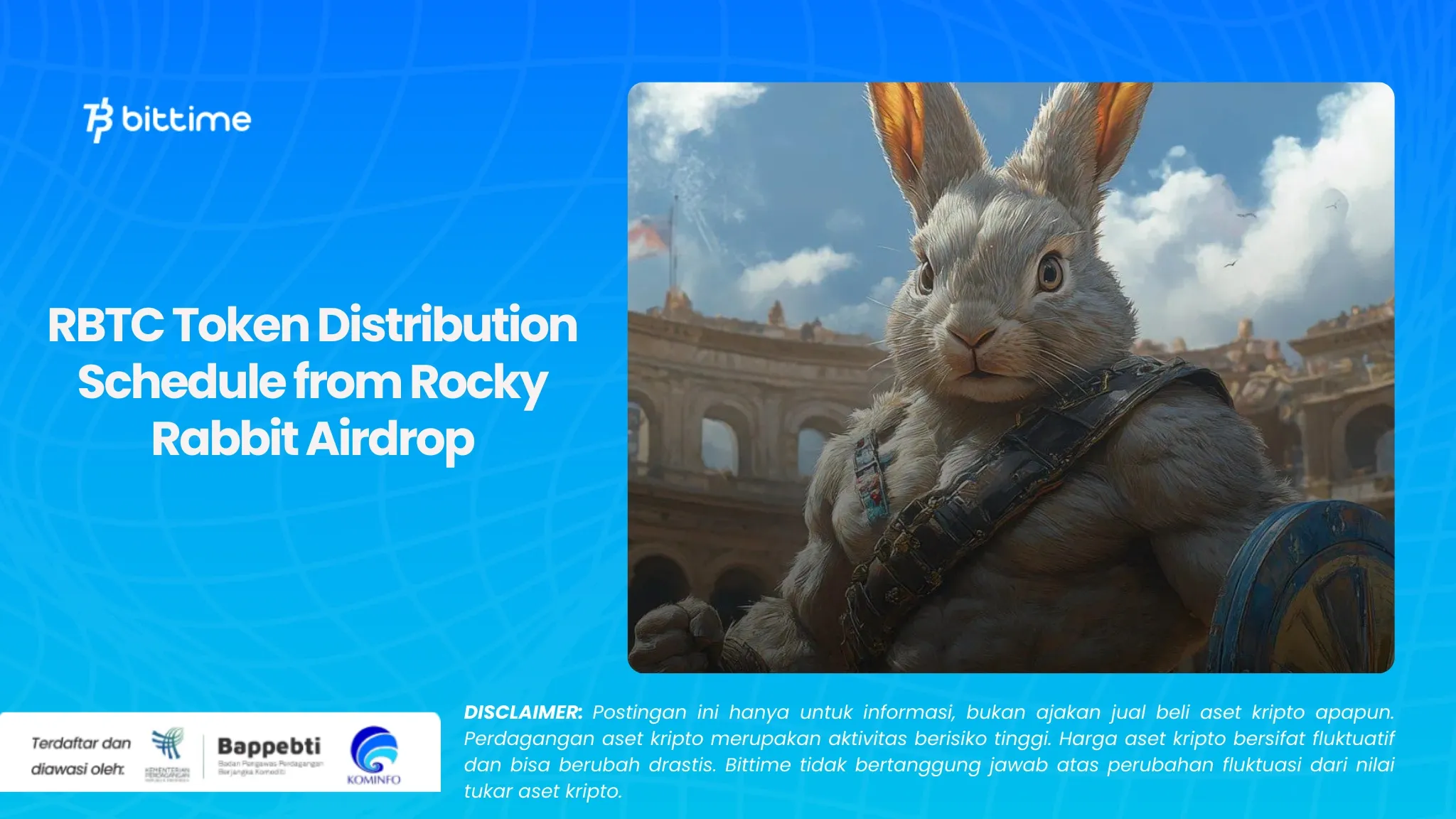 RBTC Token Distribution Schedule from Rocky Rabbit Airdrop.webp