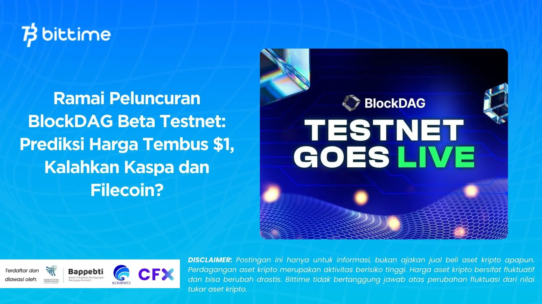 Ramai Peluncuran BlockDAG Beta Testnet: Prediksi Harga Tembus $1, Kalahkan Kaspa dan Filecoin?