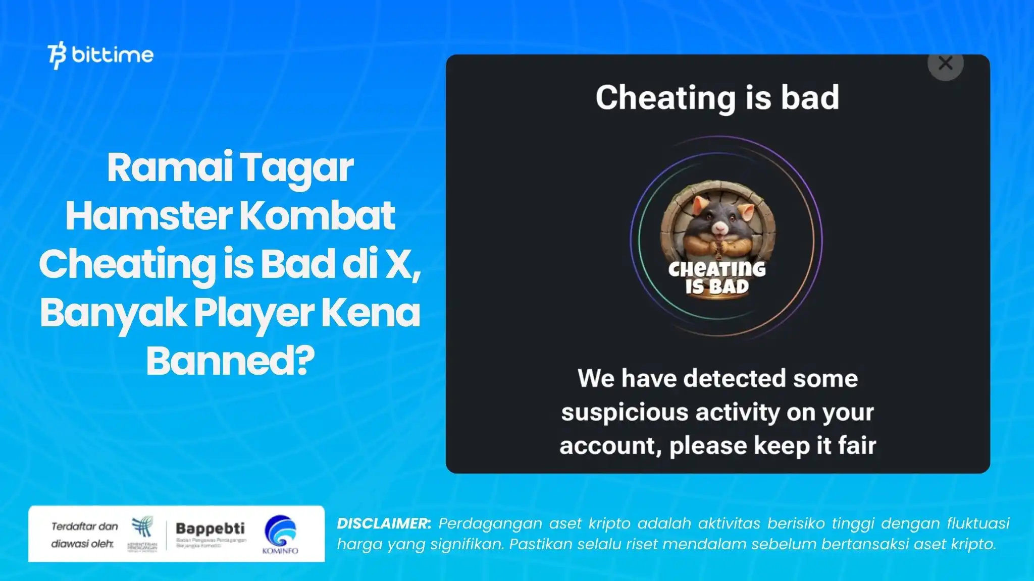 Ramai Tagar Hamster Kombat Cheating is Bad di X, Banyak Player Kena Banned.webp