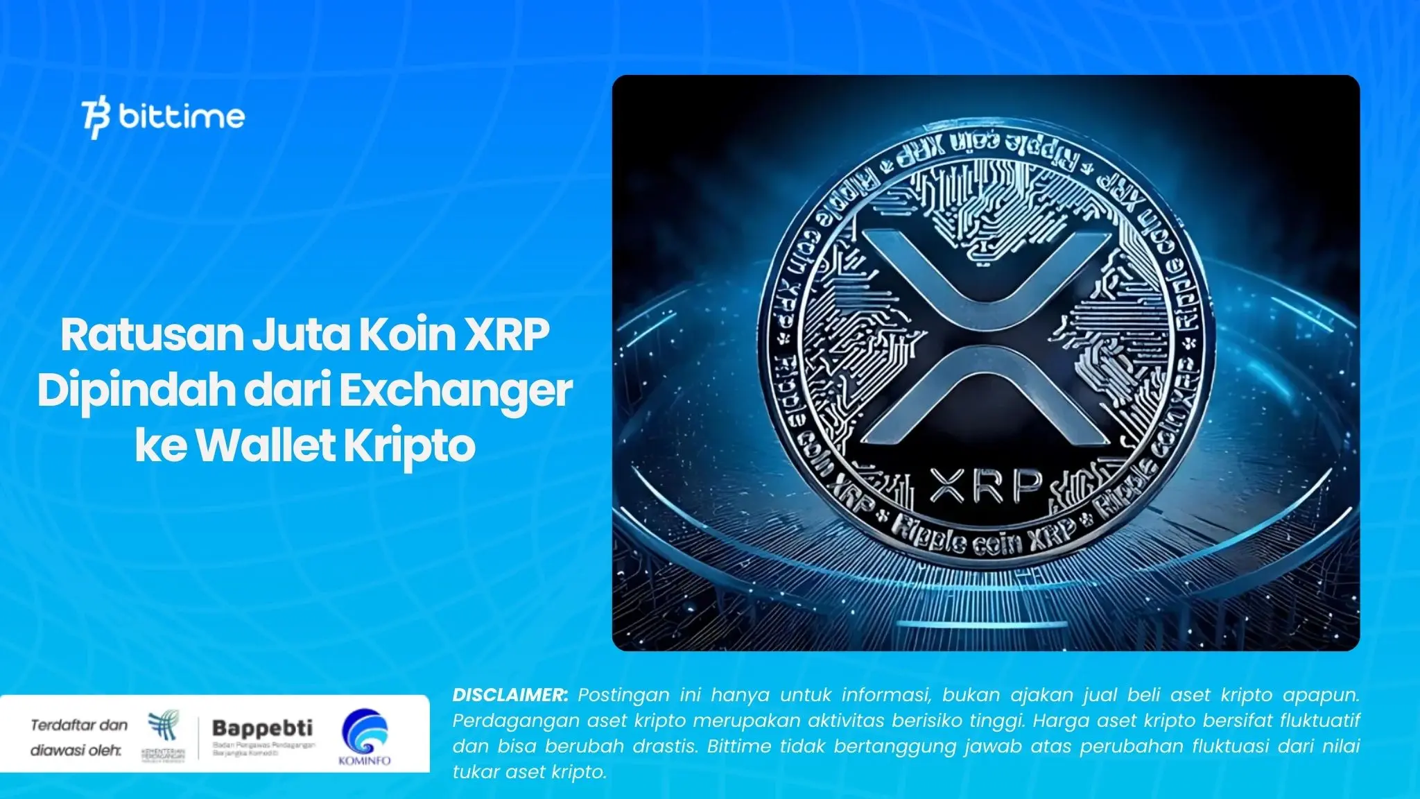 Ratusan Juta Koin XRP Dipindah dari Exchanger ke Wallet Kripto.webp