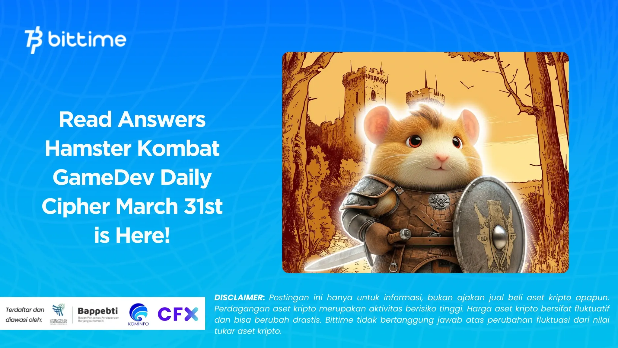 Read Answers Hamster Kombat GameDev Daily Cipher March 31st is Here!