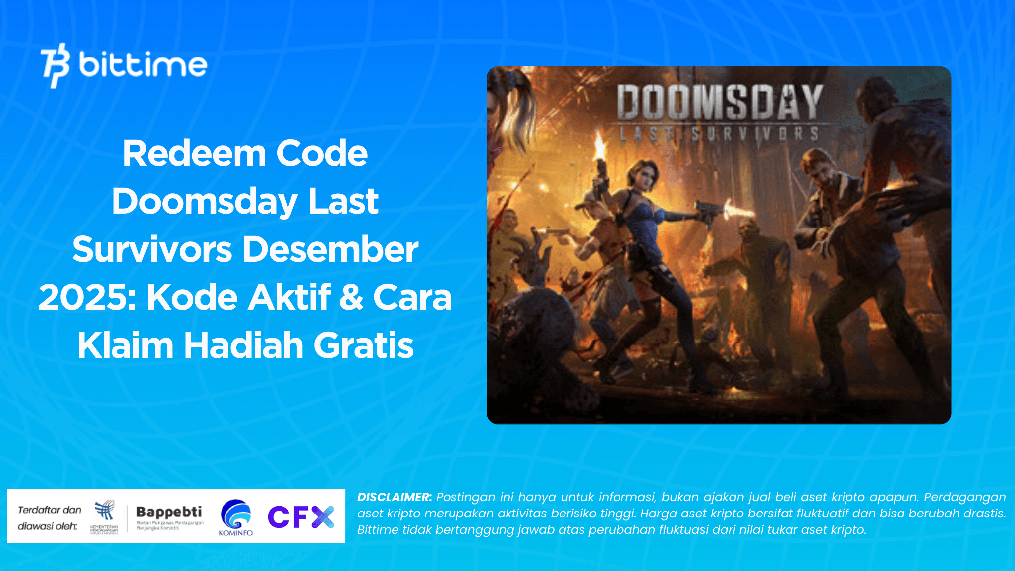 Redeem Code Doomsday Last Survivors Desember 2025: Kode Aktif & Cara Klaim Hadiah Gratis