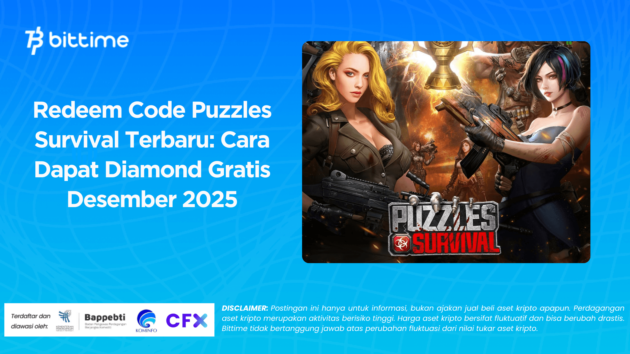 Redeem Code Puzzles Survival Terbaru: Cara Dapat Diamond Gratis Desember 2025