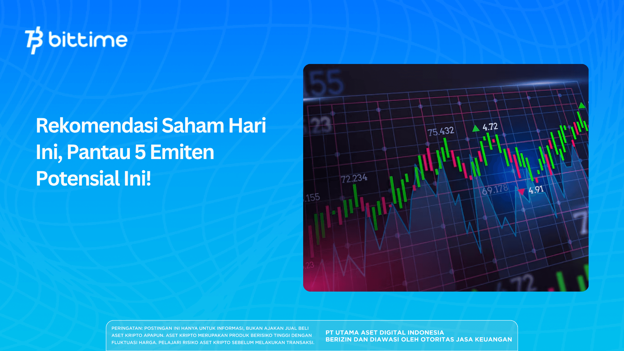 Saham Hari Ini: 5 Emiten Potensial Layak Kamu Pantau