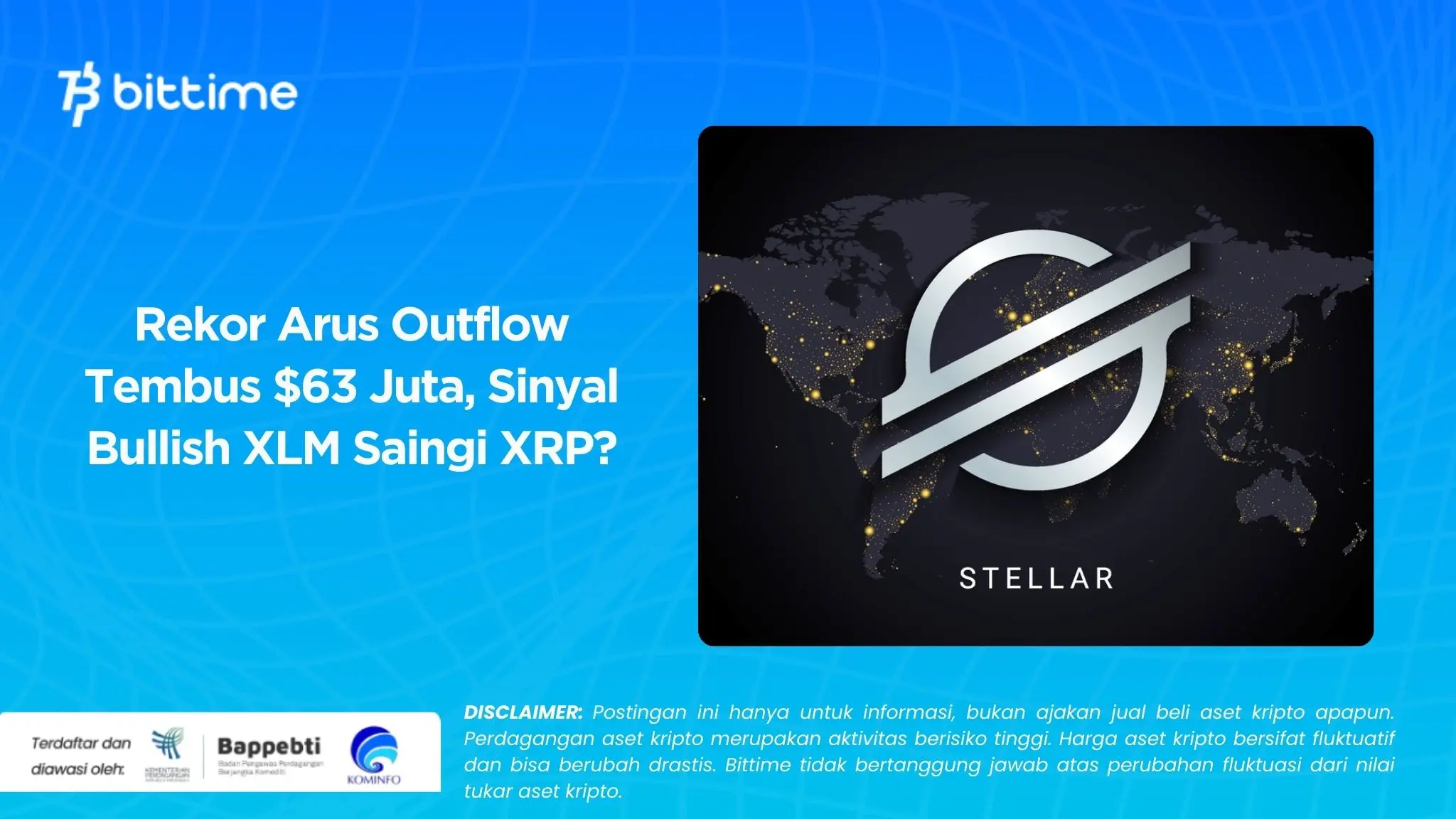 Rekor Arus Outflow Tembus $63 Juta, Sinyal Bullish XLM Saingi XRP.