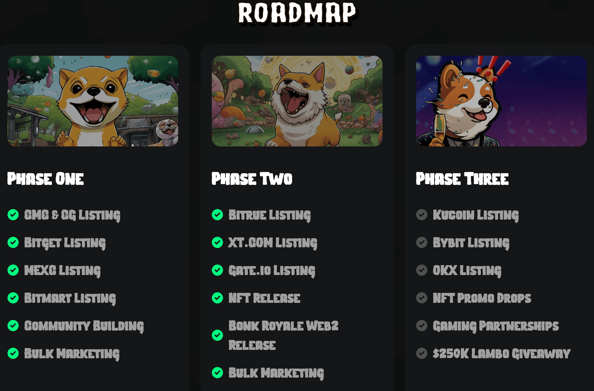 Roadmap BABYBONK