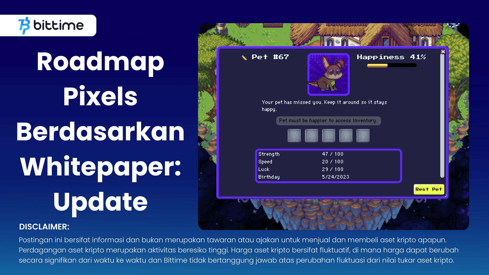 Roadmap Pixels Berdasarkan Whitepaper: Update