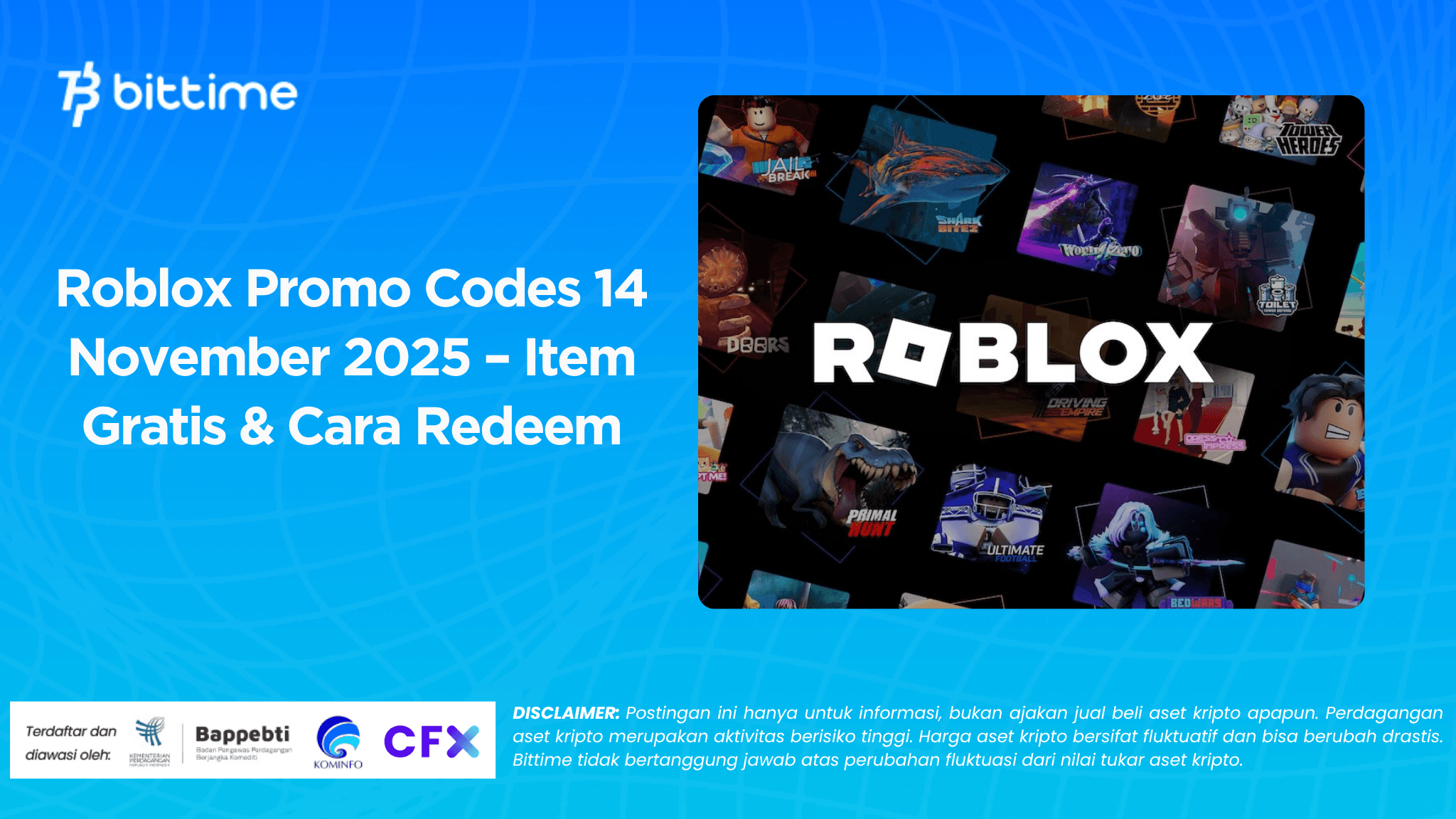 Roblox Promo Codes 14 November 2025 – Item Gratis & Cara Redeem