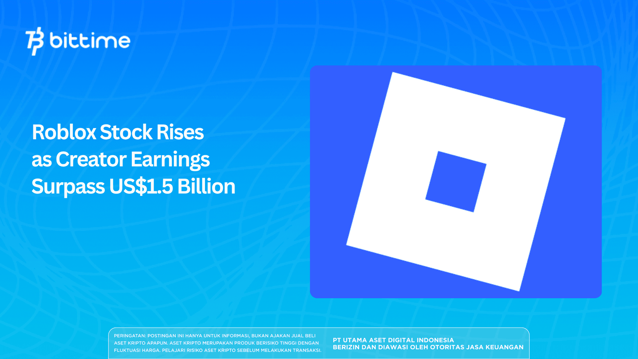 Roblox Stock Rises as Creator Revenue Surpasses US$1.5 Billion