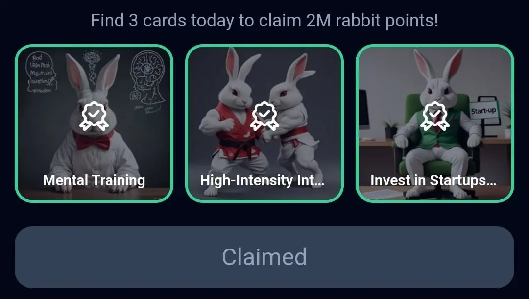 Rocky Rabbit Daily Combo 30 Juli 2024.