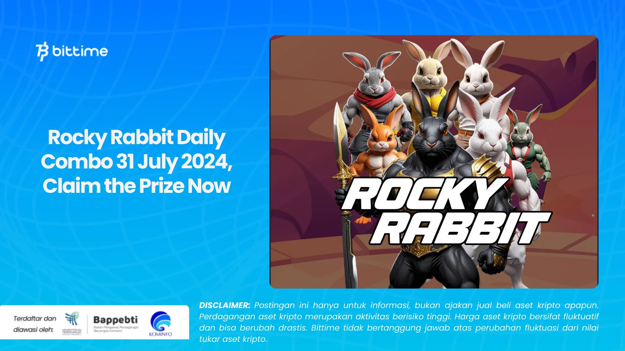 Rocky Rabbit Daily Combo 31 July 2024