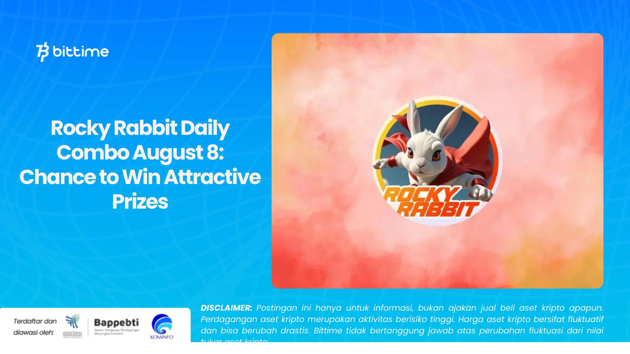 Rocky Rabbit Daily Combo August 8: Chance to Win Attractive Prizes