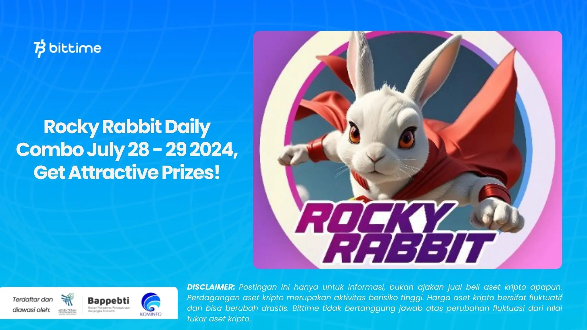 Rocky Rabbit Daily Combo July 28 - 29 2024, Get Attractive Prizes!.webp