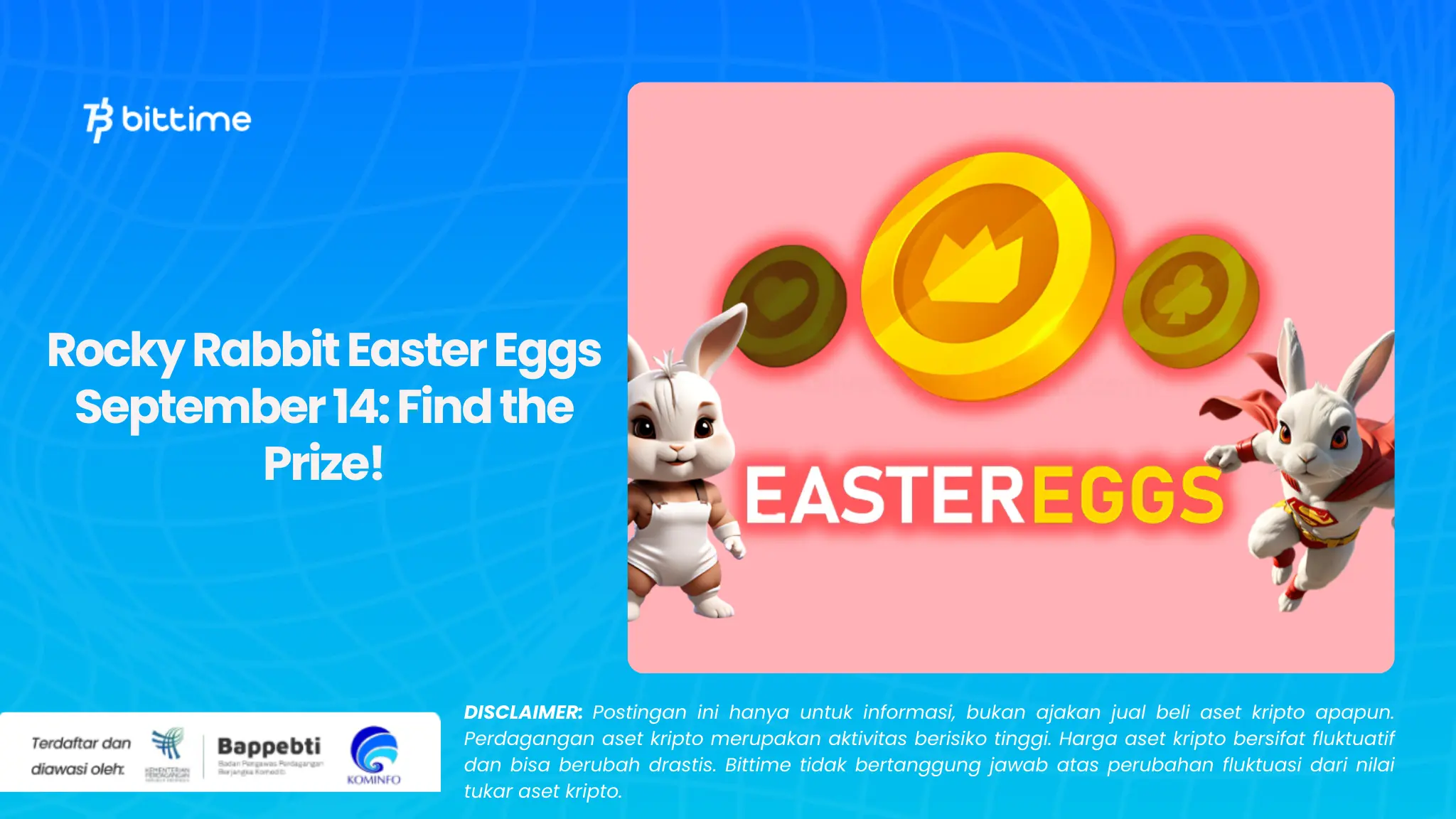 Rocky Rabbit Easter Eggs September 14: Find the Prize!