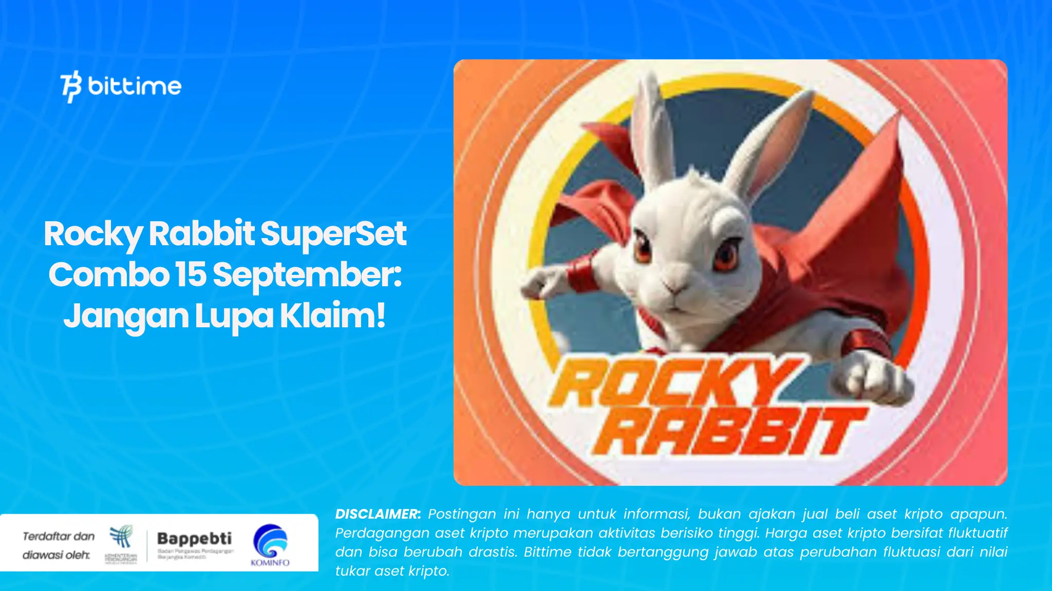 Rocky Rabbit SuperSet Combo 15 September: Jangan Lupa Klaim!