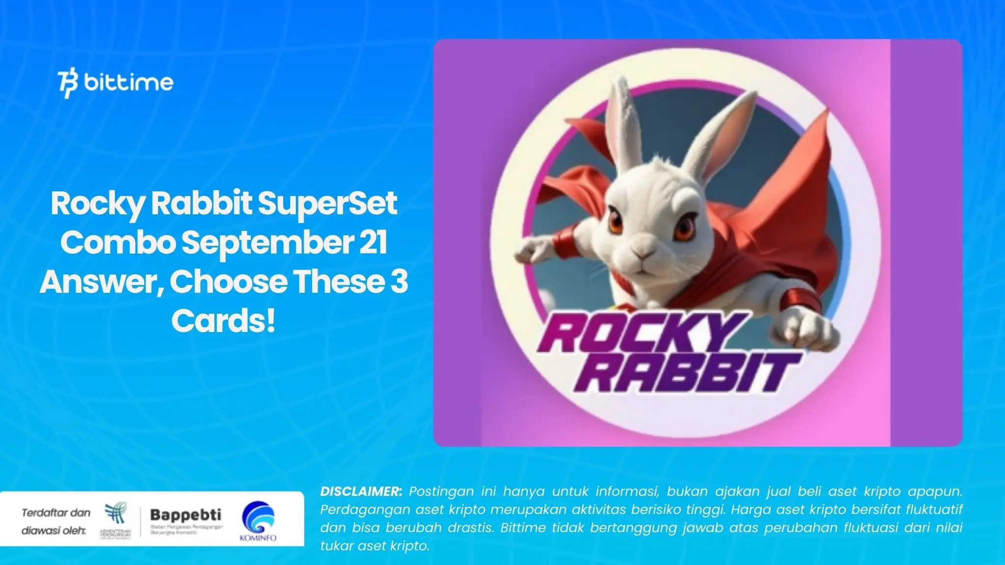 Rocky Rabbit SuperSet Combo September 21 Answer, Choose These 3 Cards!