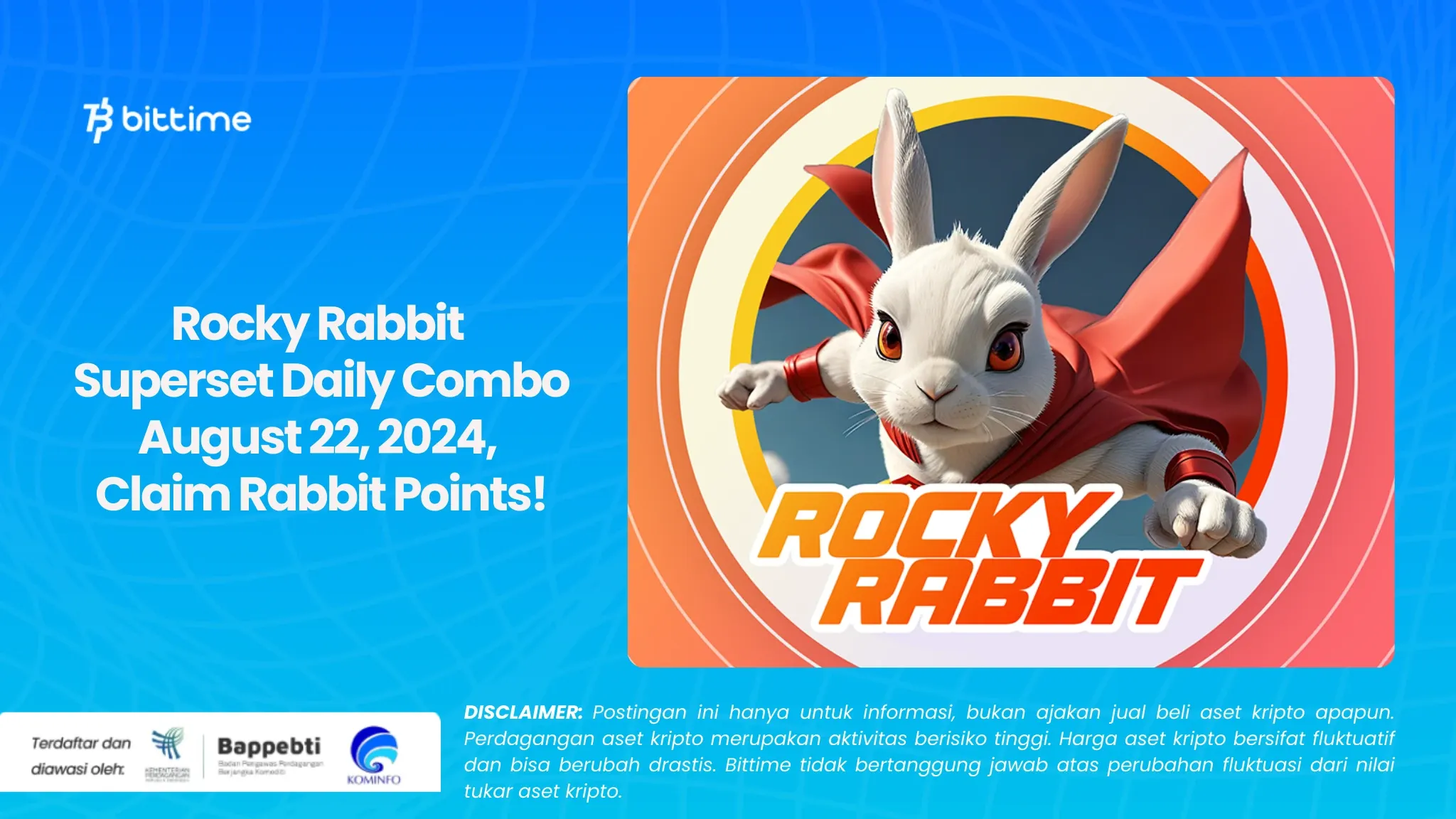 Rocky Rabbit Superset Daily Combo August 22, 2024, Claim Rabbit Points!.webp