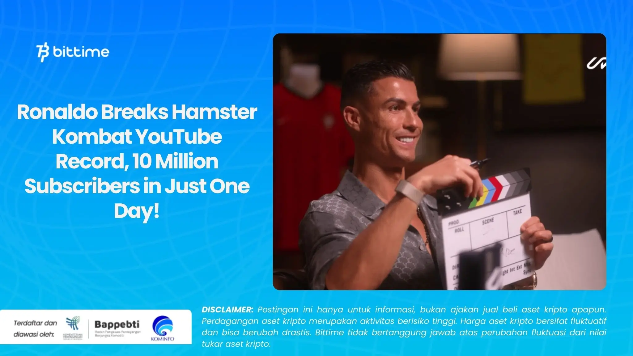 Ronaldo Breaks Hamster Kombat YouTube Record, 10 Million Subscribers in Just One Day!.webp
