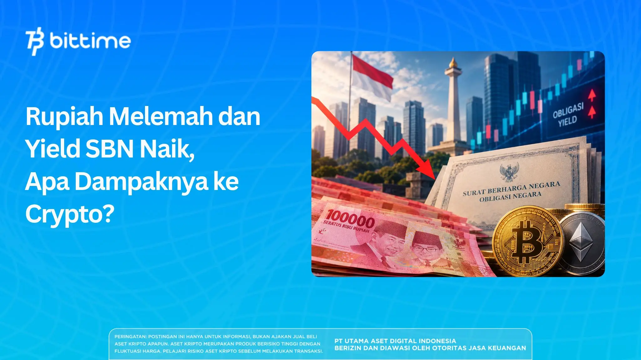 Rupiah Melemah dan Yield SBN Naik, Apa Dampaknya ke Crypto?