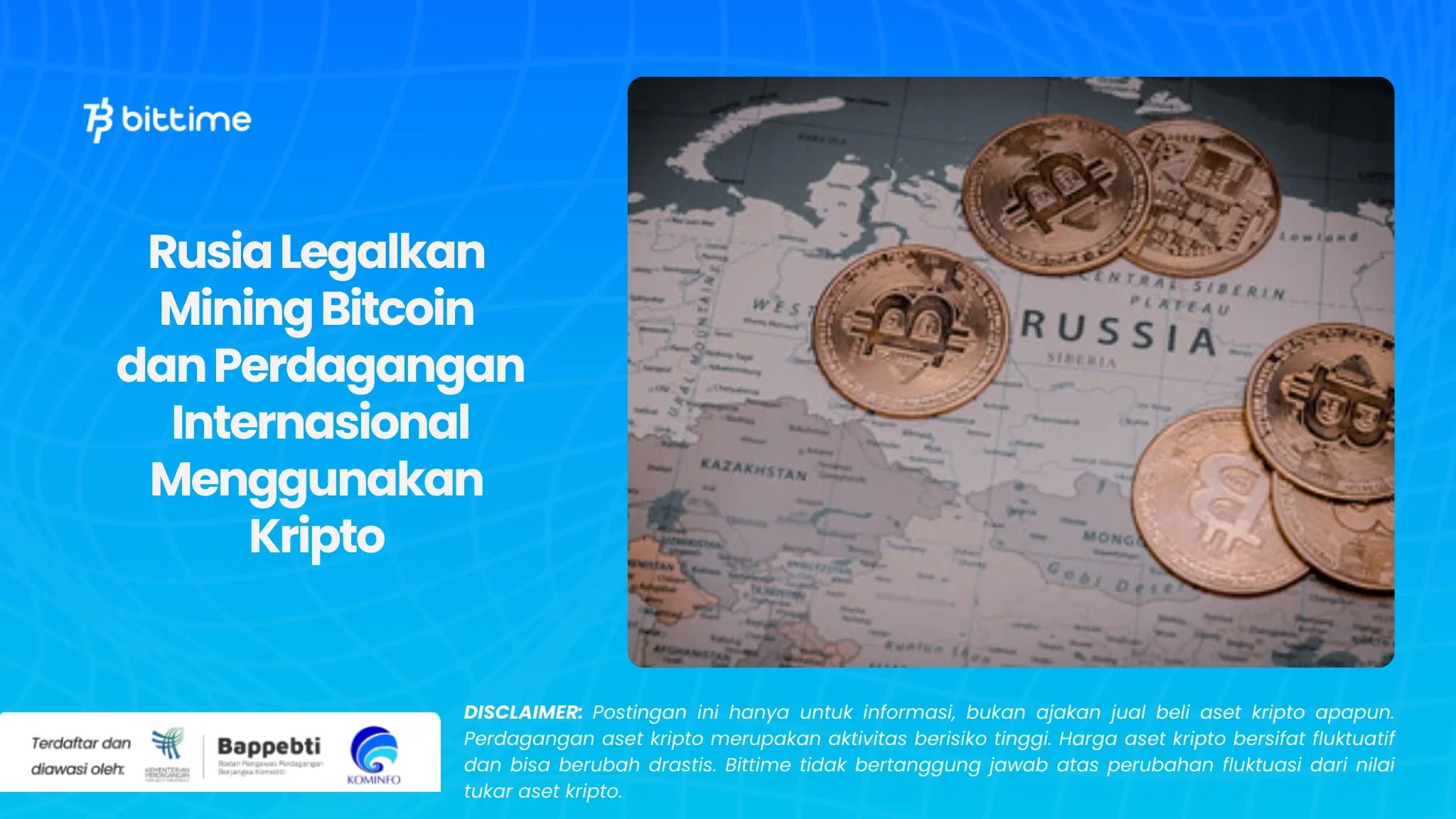 Rusia Legalkan Mining Bitcoin