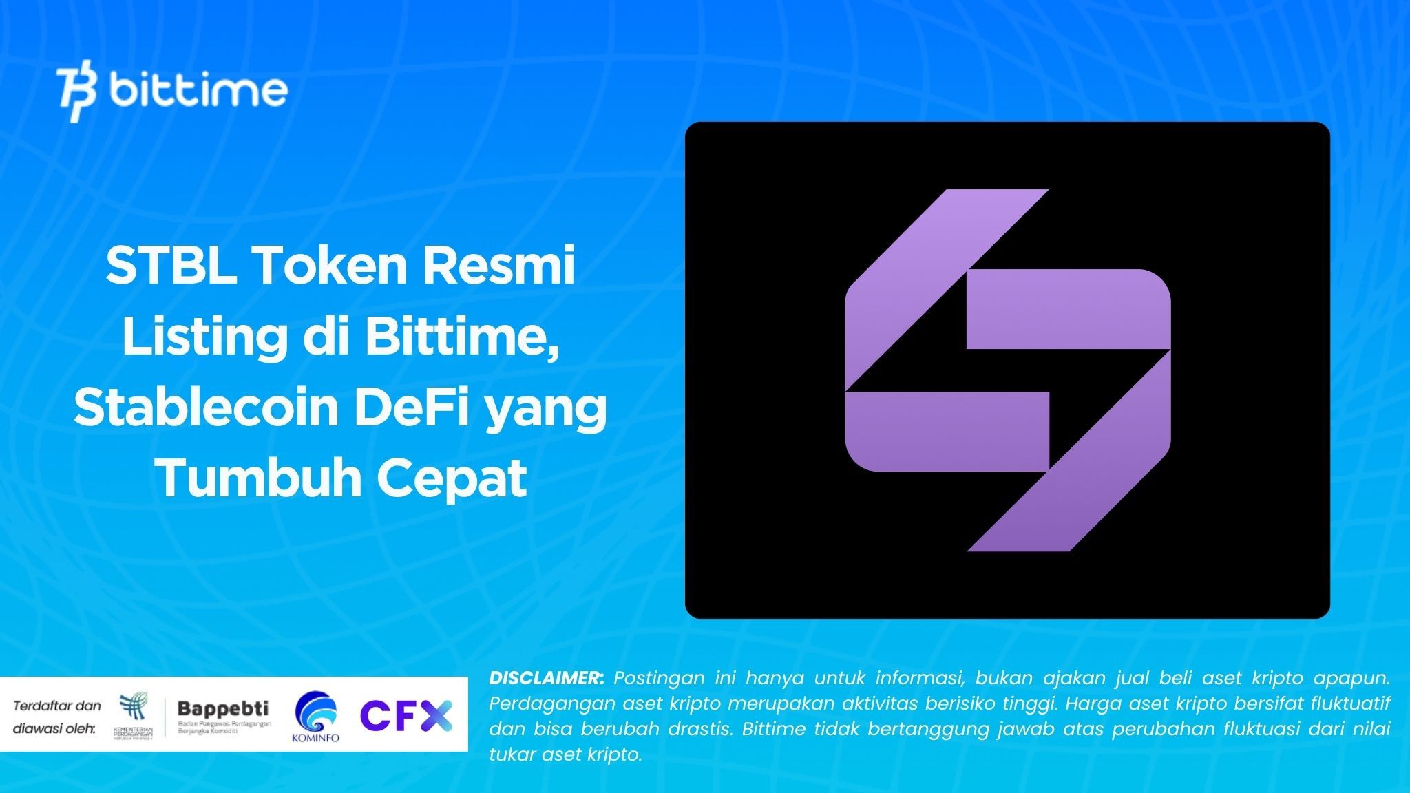 STBL Token Resmi Listing di Bittime, Stablecoin DeFi yang Tumbuh Cepat